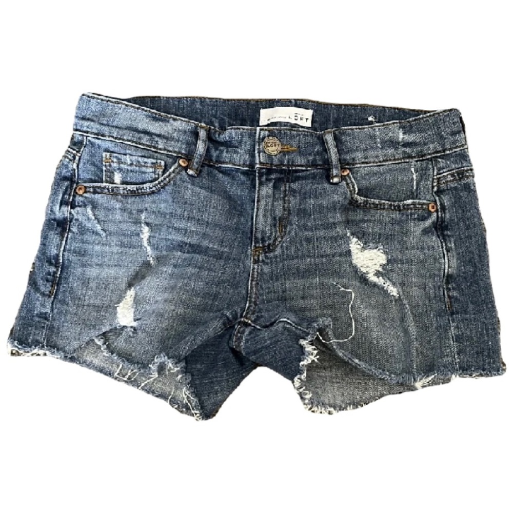 Denim Low Rise LOFT Shorts